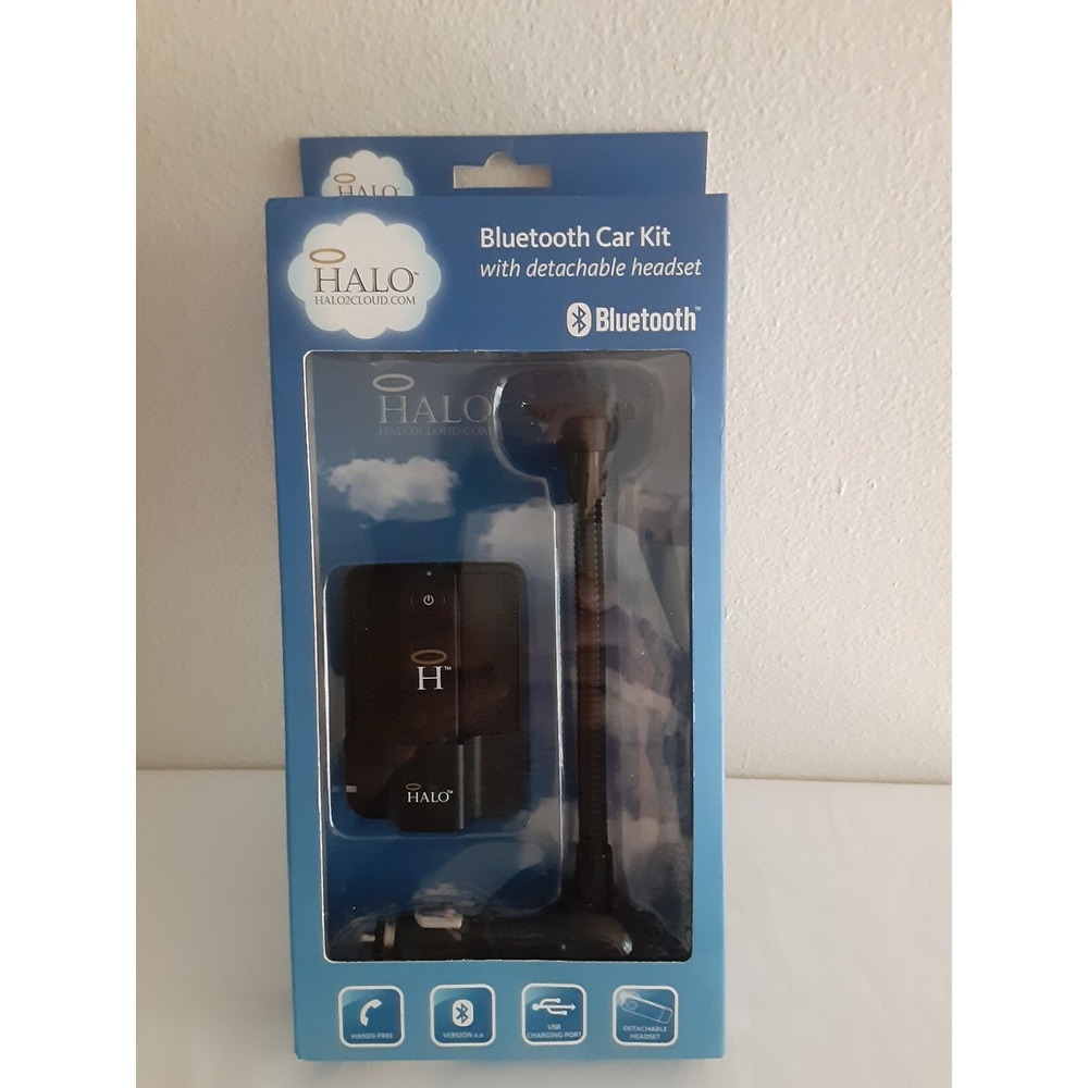 Halo Bluetooth Car Kit with Hands Fre Headset New With Tag